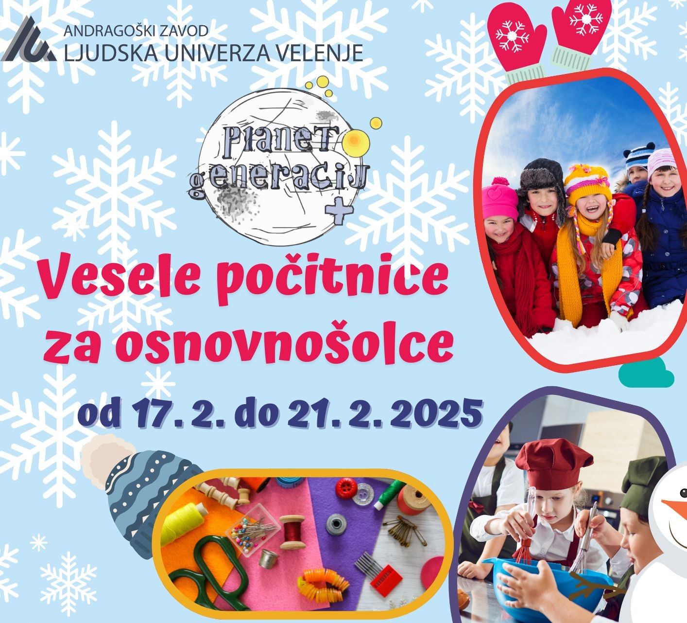 Vesele počitnice za osnovnošolce