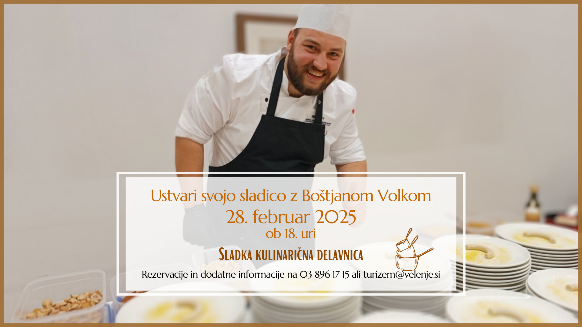 Ustvari svojo sladico z Boštjanom Volkom
