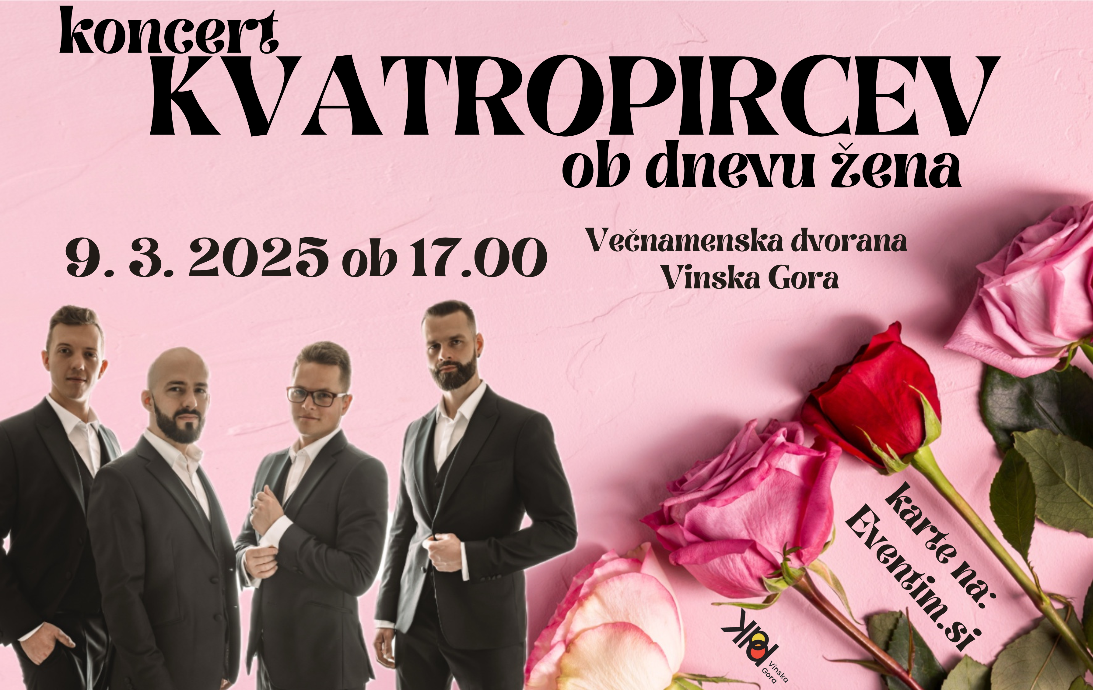 Koncert Kvatropircev ob dnevu žena