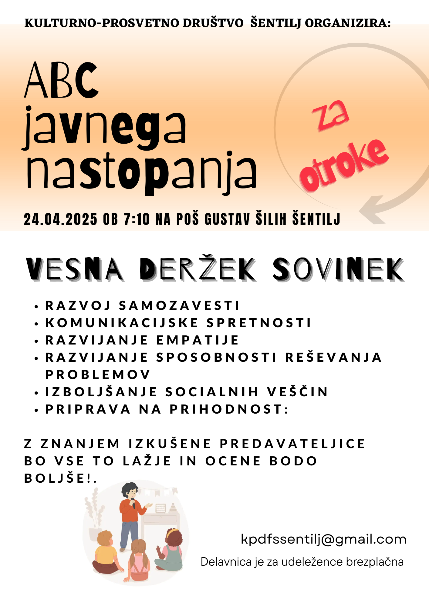 ABC javnega nastopanja za otroke