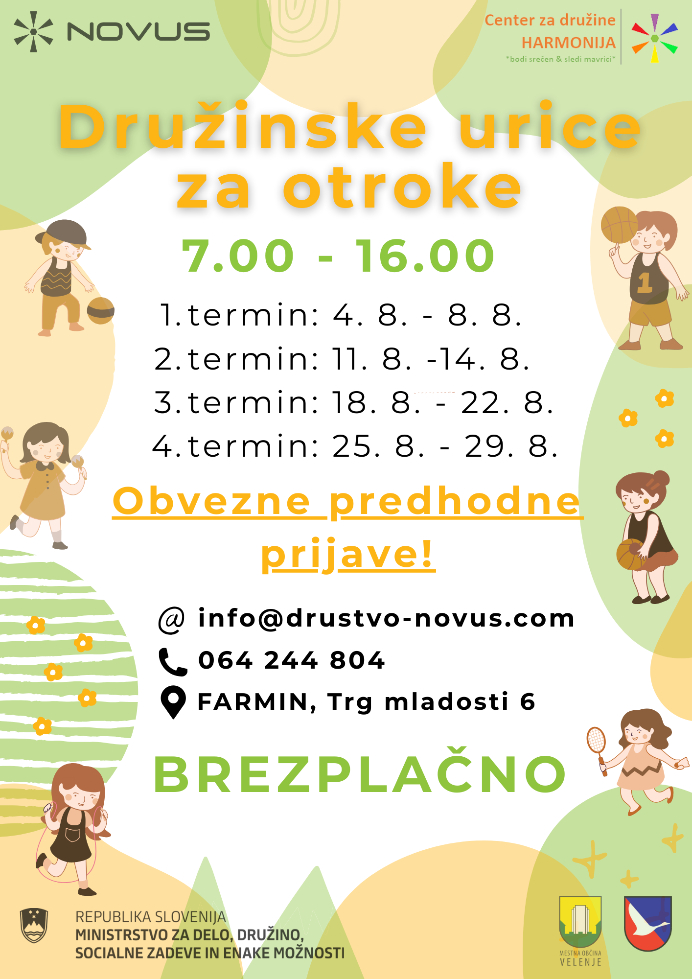 Družinske urice za otroke