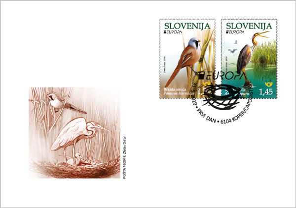Ptice Slovenije na poštnih znamkah Slovenije od leta 1991 do danes