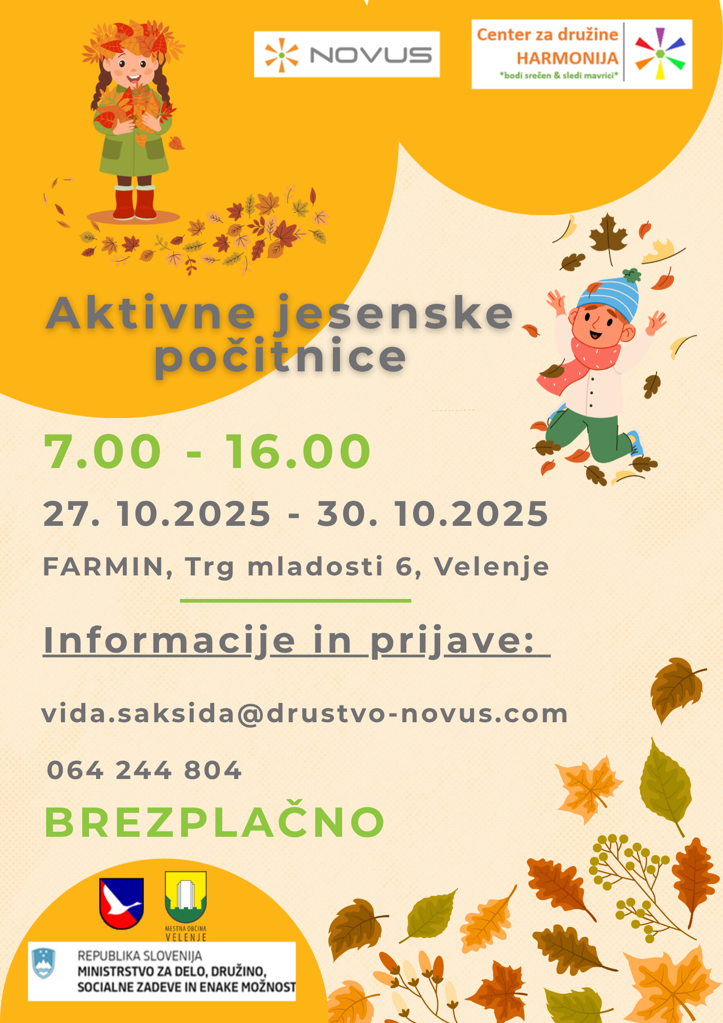 Aktivne jesenske počitnice