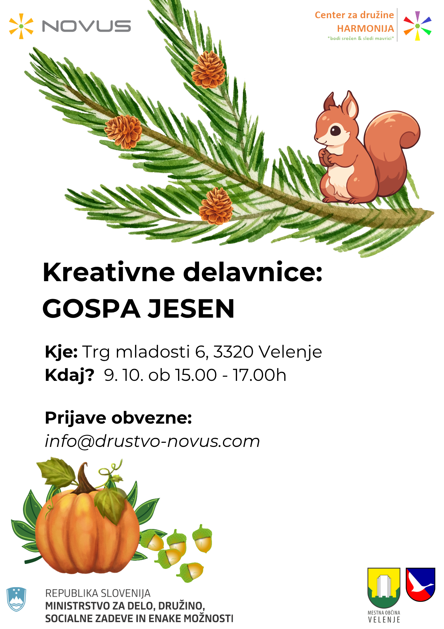 Kreativna delavnica “Gospa Jesen”