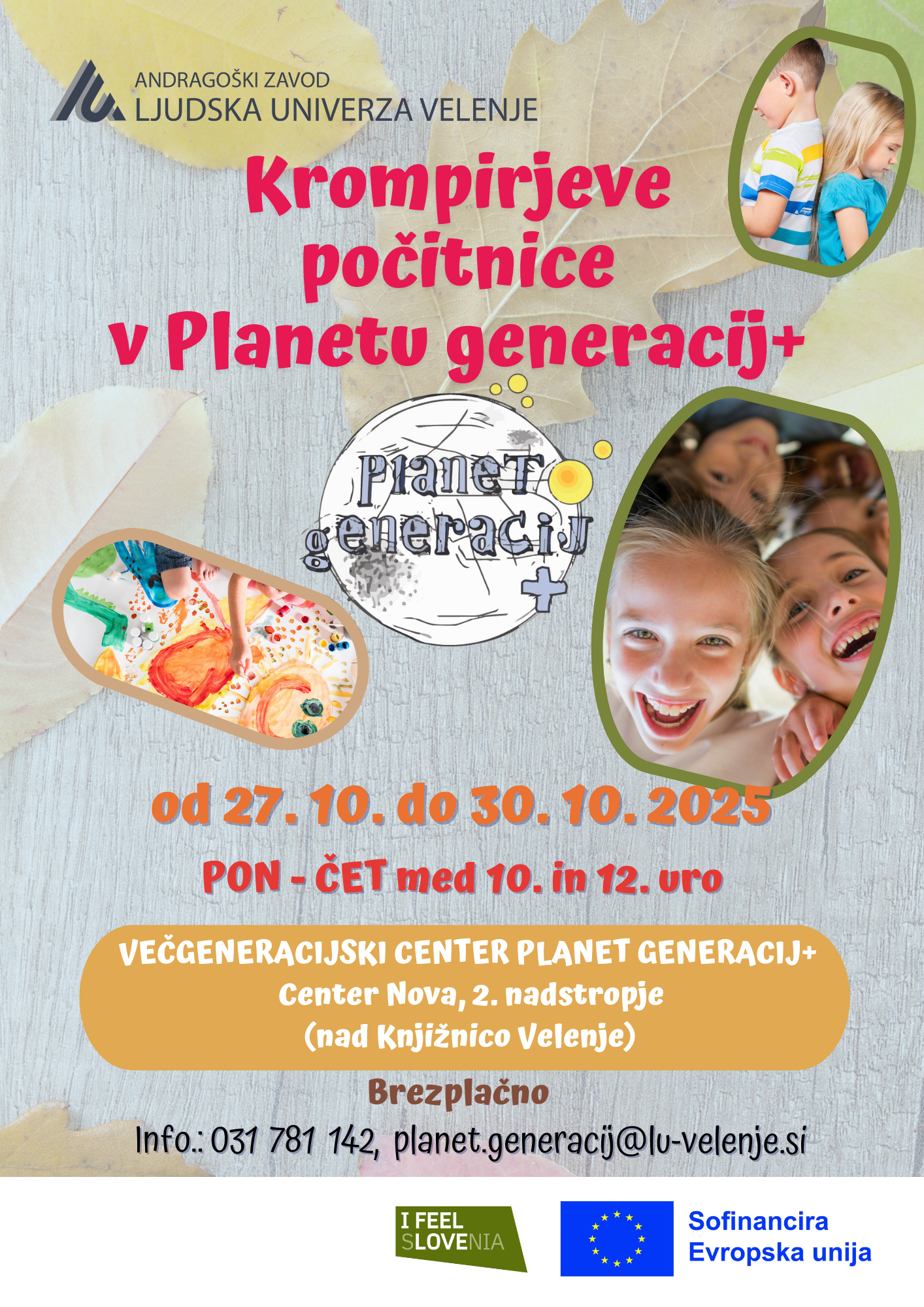 Krompirjeve počitnice v Planetu generacij