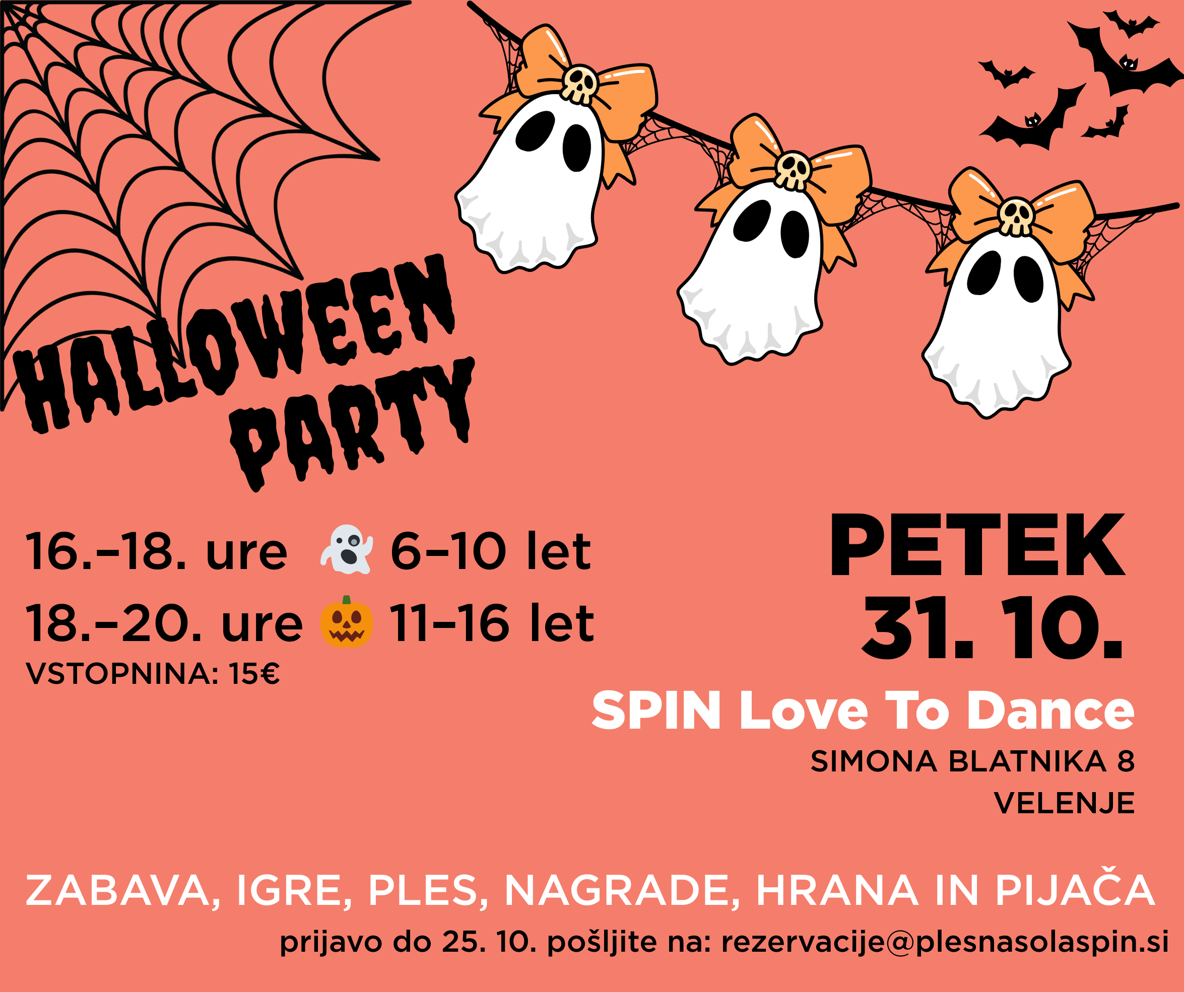 Halloween party (11-16 let)