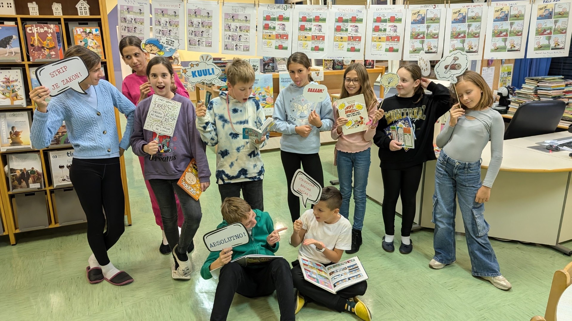 Od oblačka do stripa: stripovsko leto na Osnovni šoli Šalek Velenje