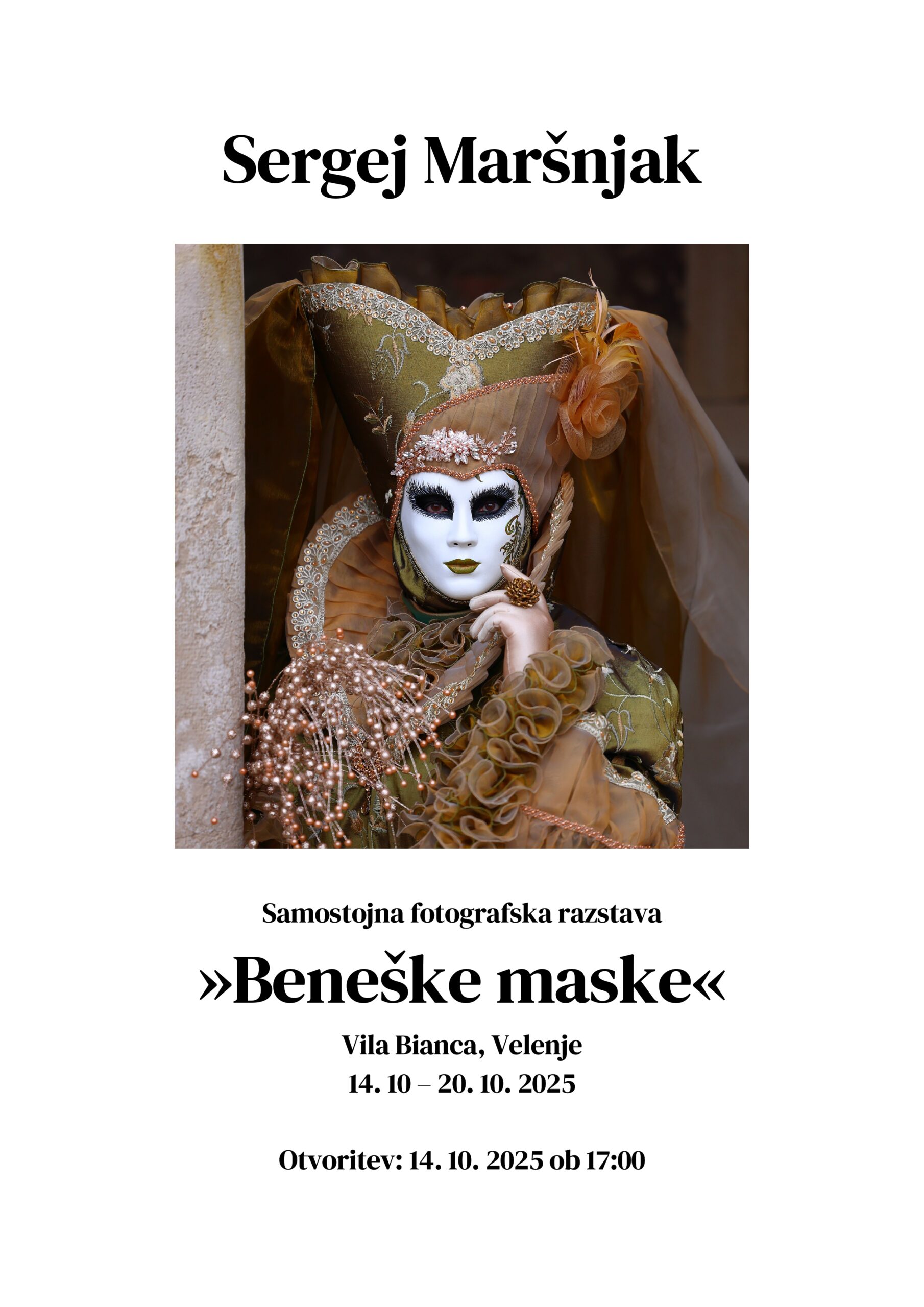 Razstava Beneške maske Sergeja Maršnjaka