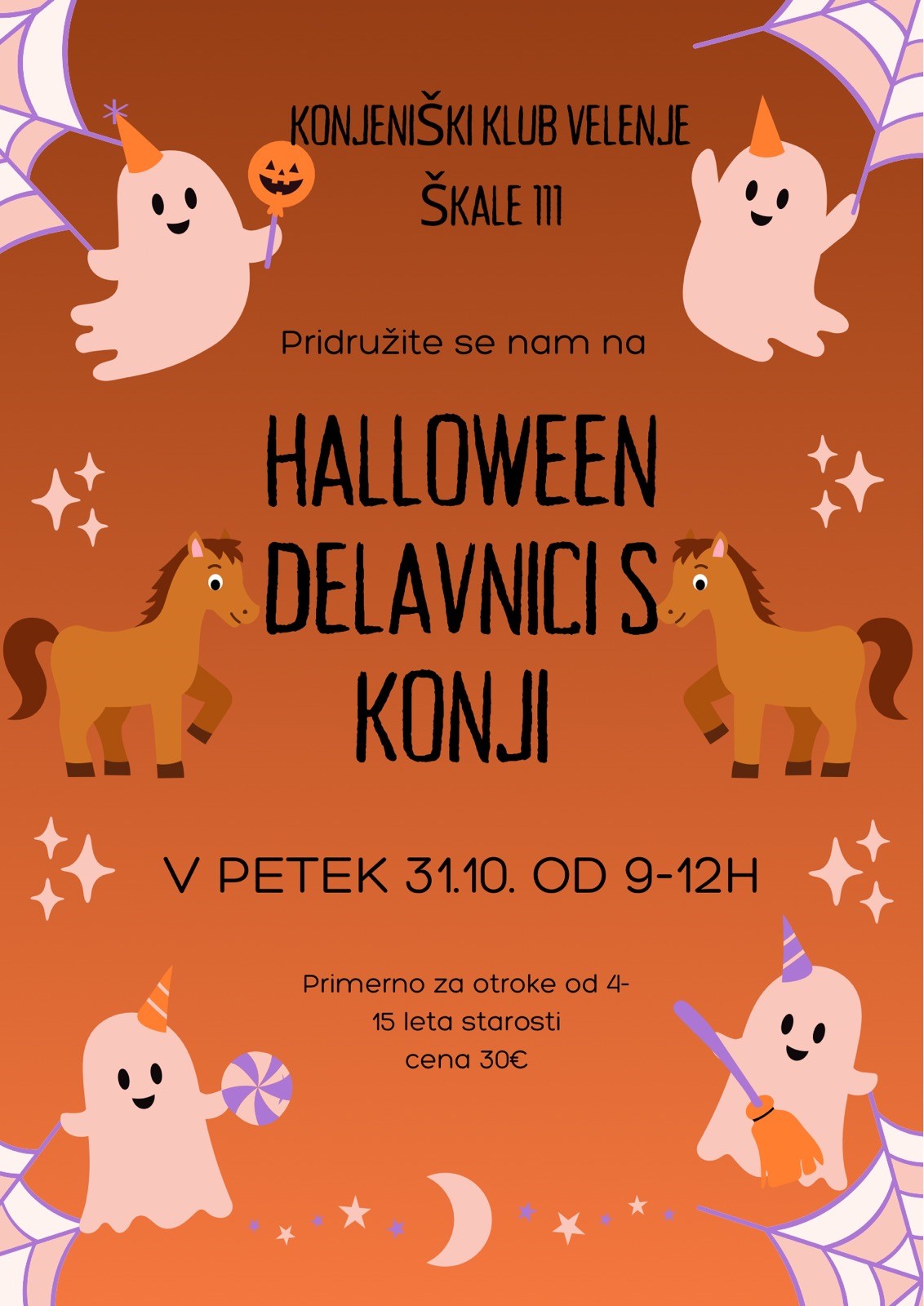 Halloween delavnica s konji