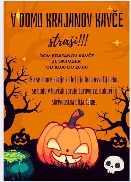 V Domu krajanov Kavče straši