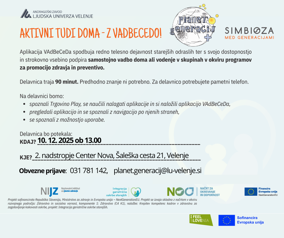 Predstavitev aplikacije VAdBeCeDa