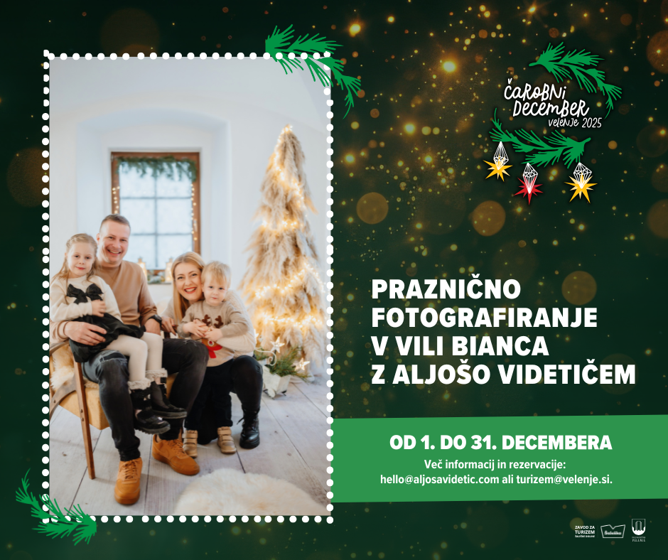 Praznično fotografiranje v Vili Bianca z Aljošo Videtičem