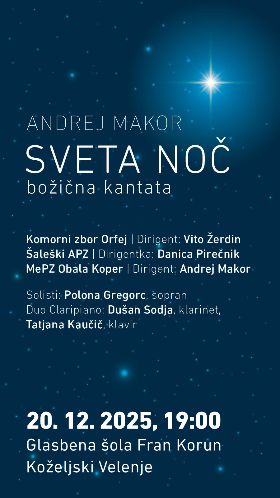 Božična kantata v izvedbi treh zborov