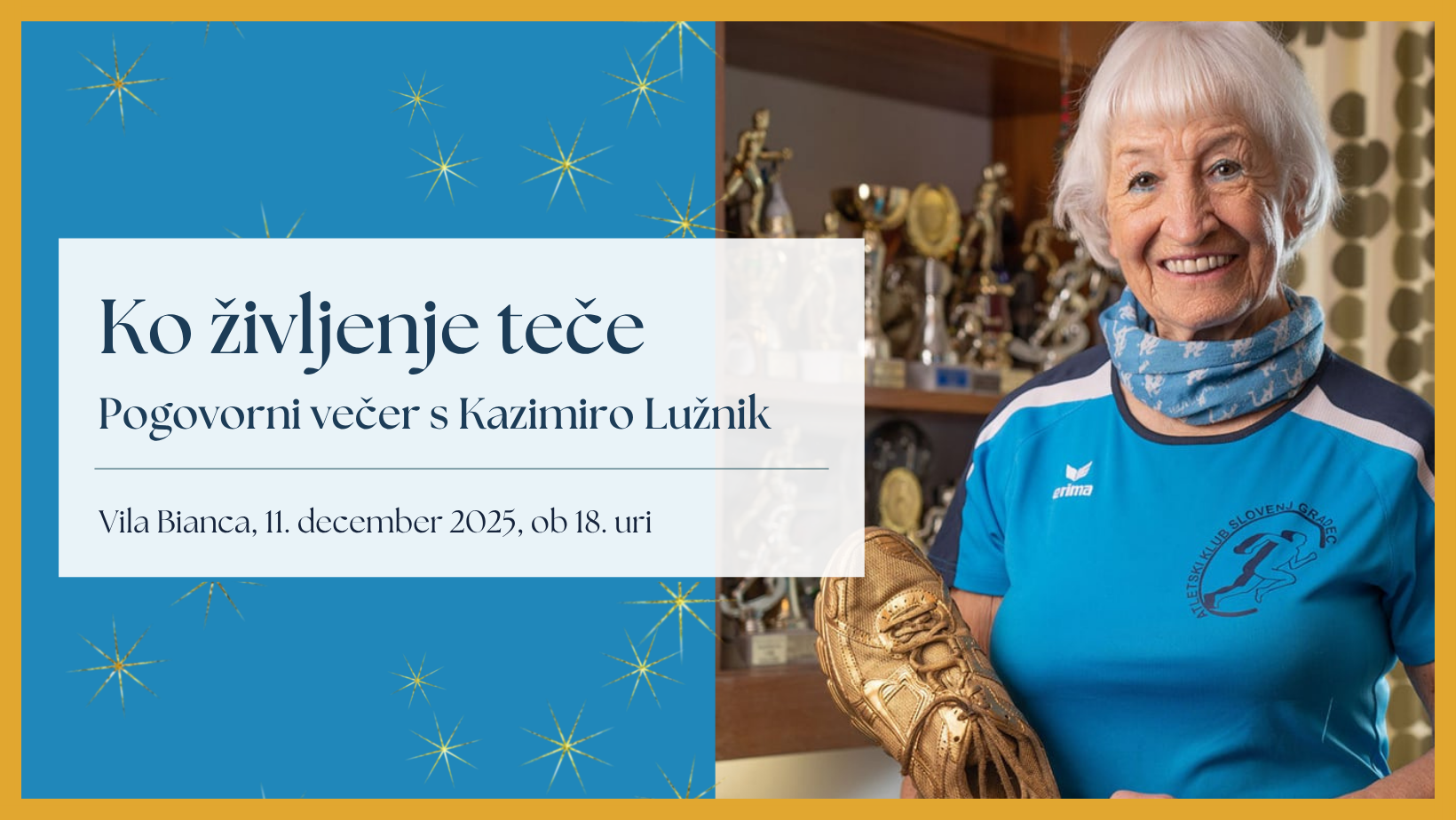 Ko življenje teče – pogovorni večer s Kazimiro Lužnik