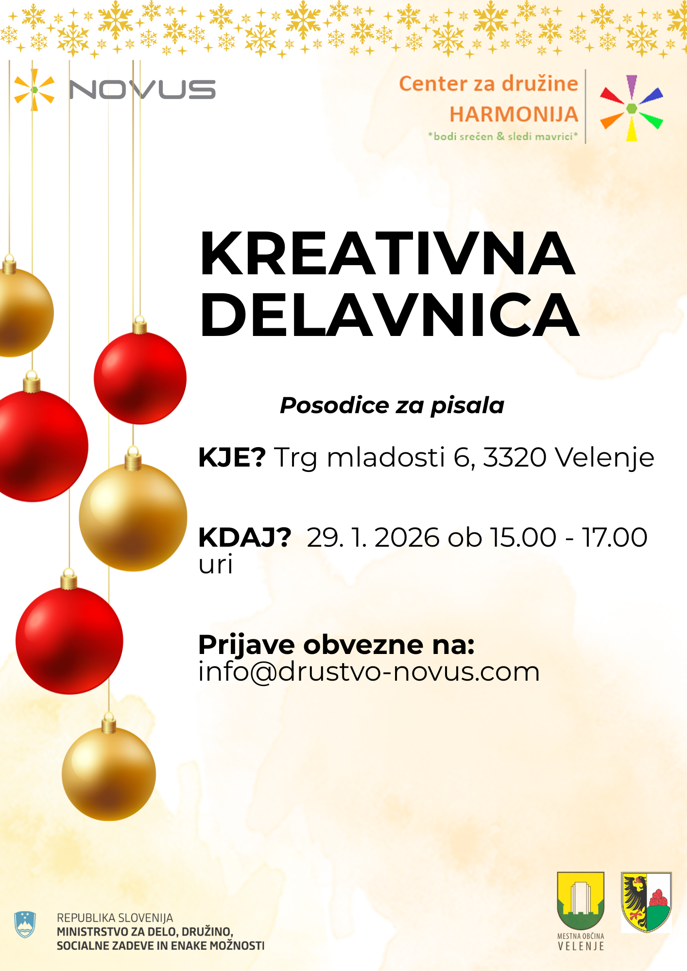 Kreativna delavnica “Posodice za pisala”