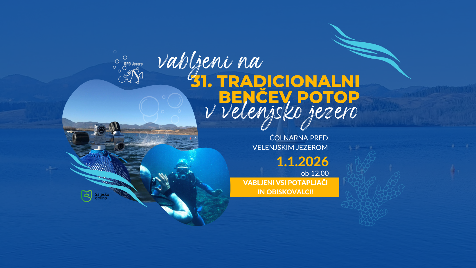 31. Tradicionalni BENČEV POTOP v Velenjsko jezero