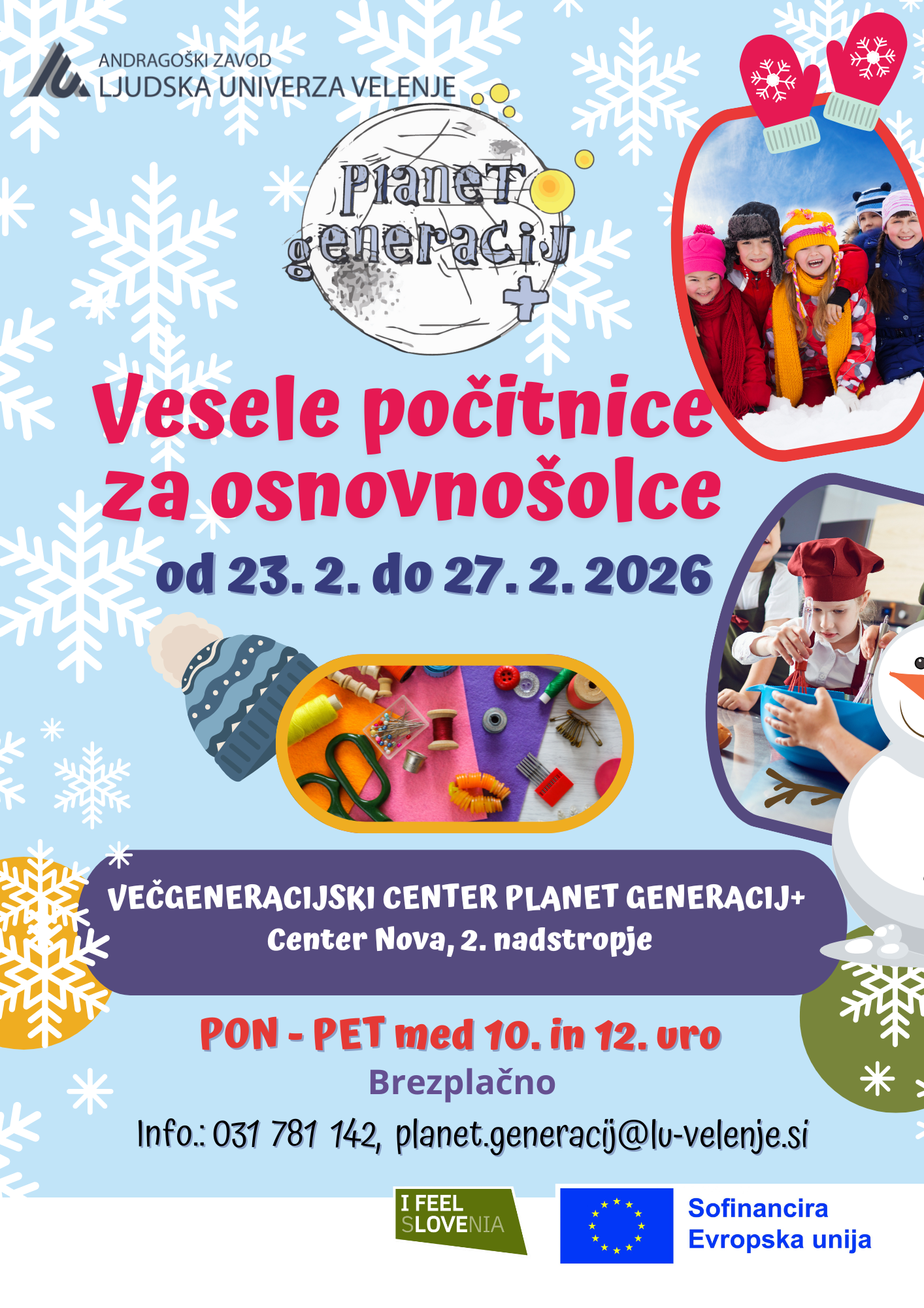 Vesele počitnice za osnovnošolce