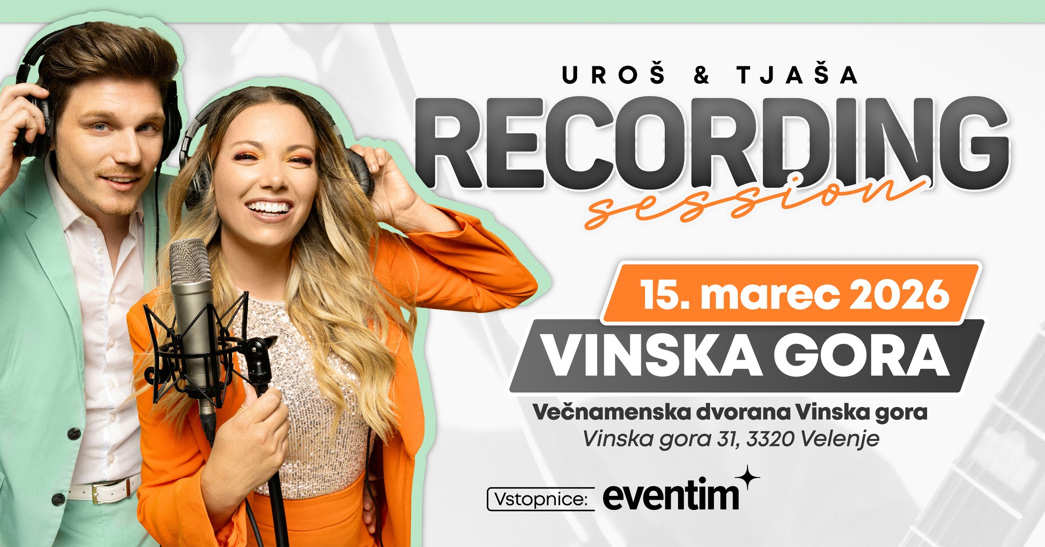 Koncert Uroša in Tjaše – Recording Session turneja