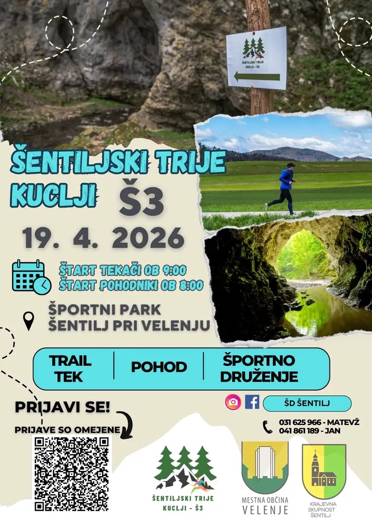 Šentiljski trije kuclji – Š3, trail tek