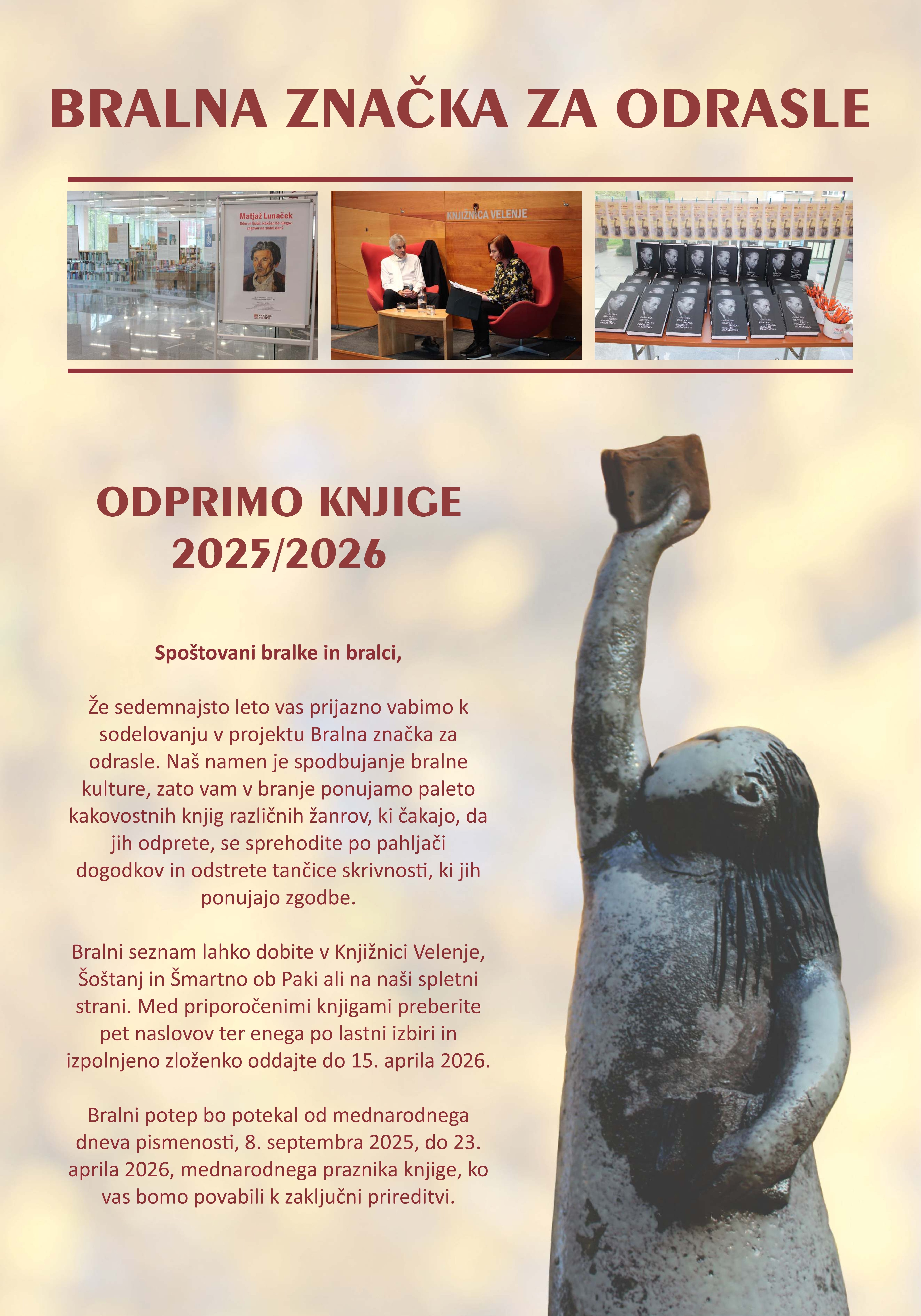 Zaključek bralne značke za odrasle 2025/2026