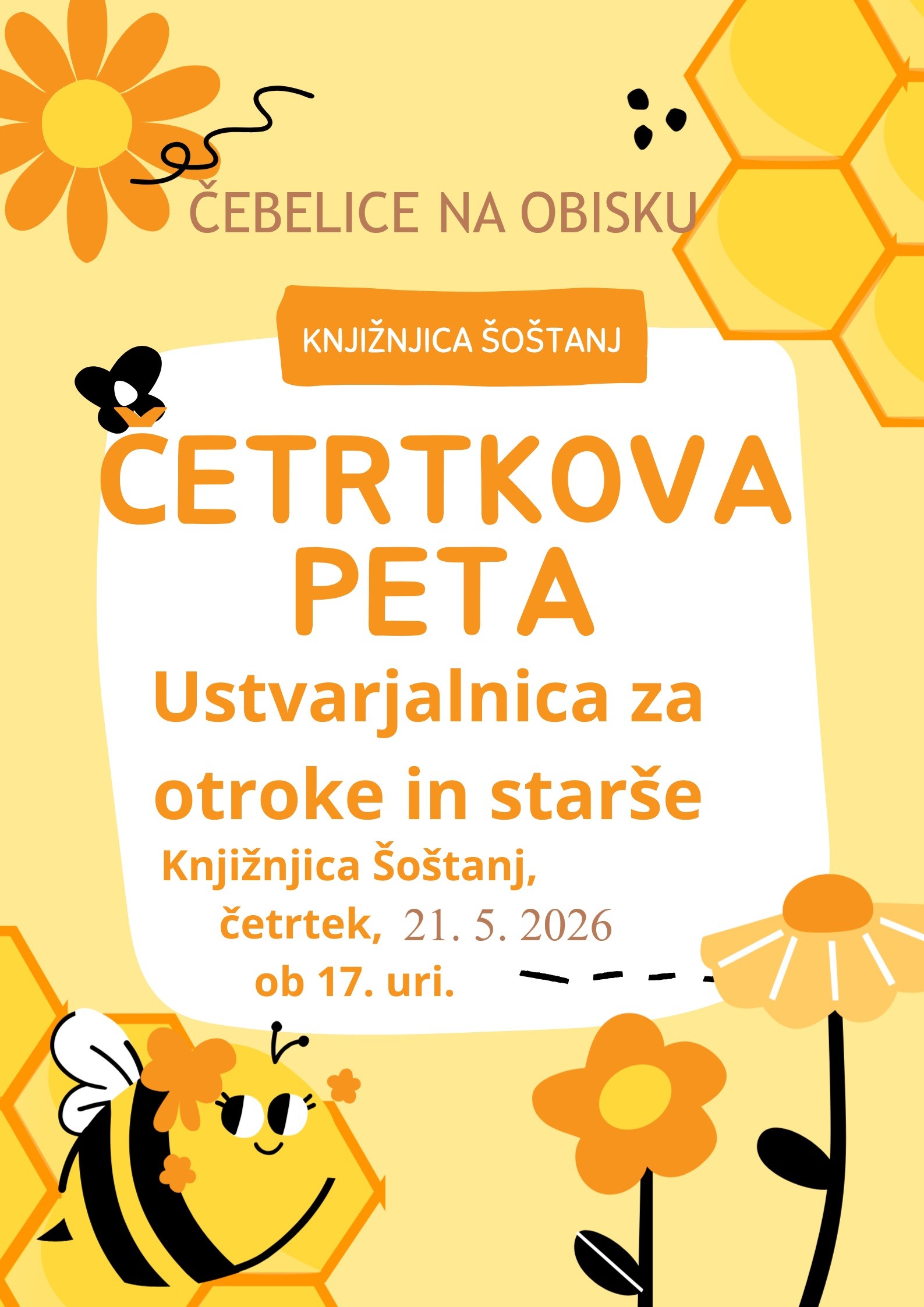 Četrtkova peta: Čebelica leti z neba …