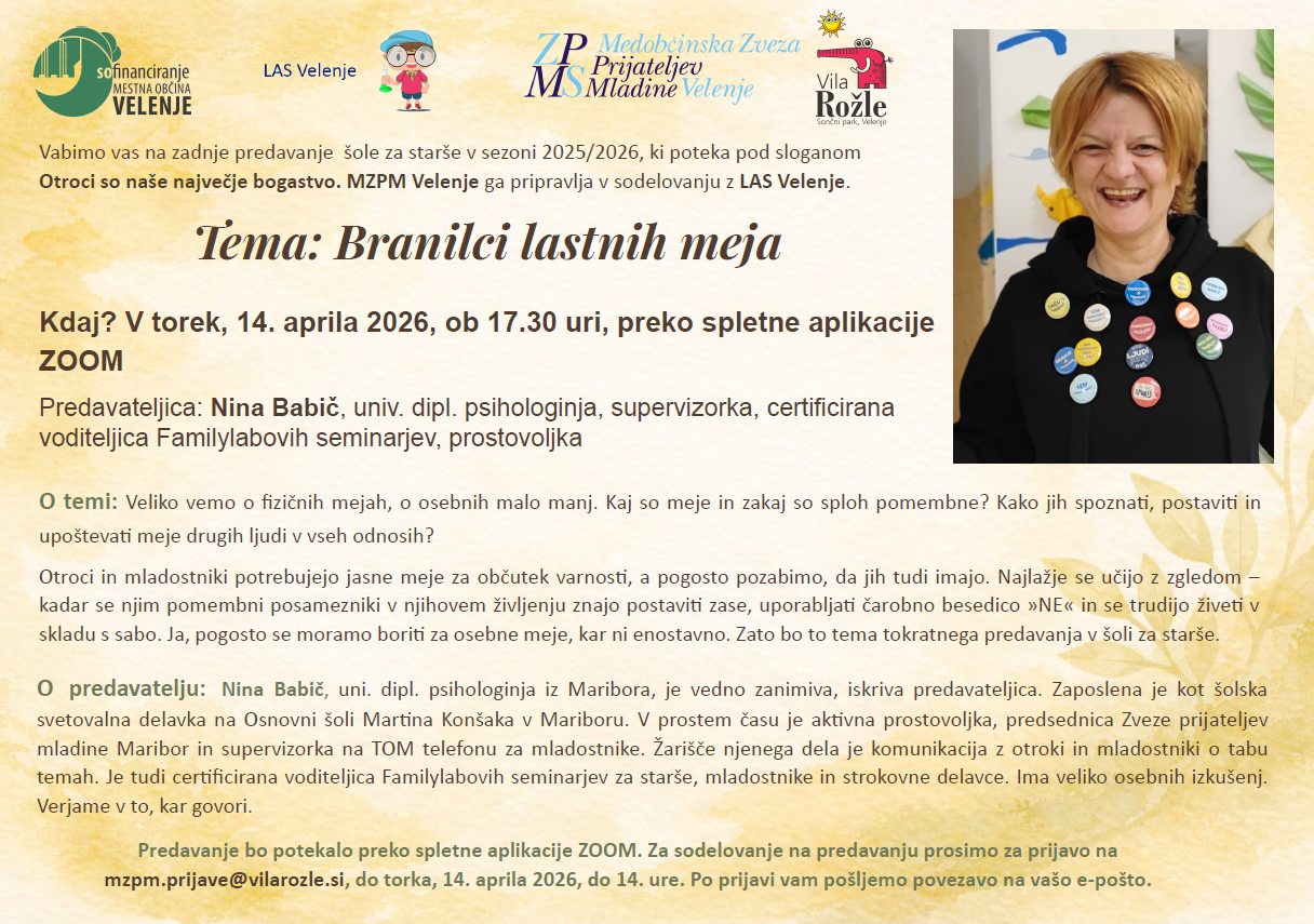 Šola za starše; “Otroci so naše največje bogastvo”