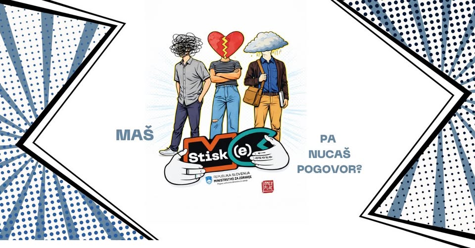 Maš STISKe pa nucaš pogovor?