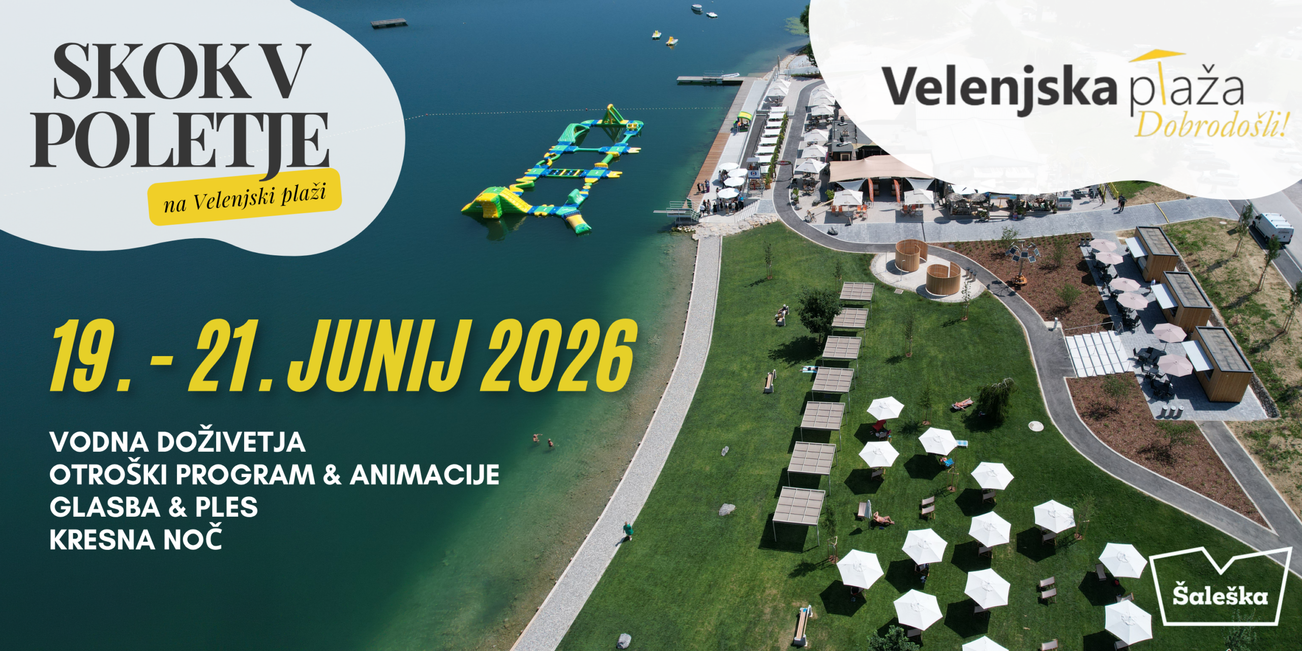 Skok v poletje na Velenjski plaži