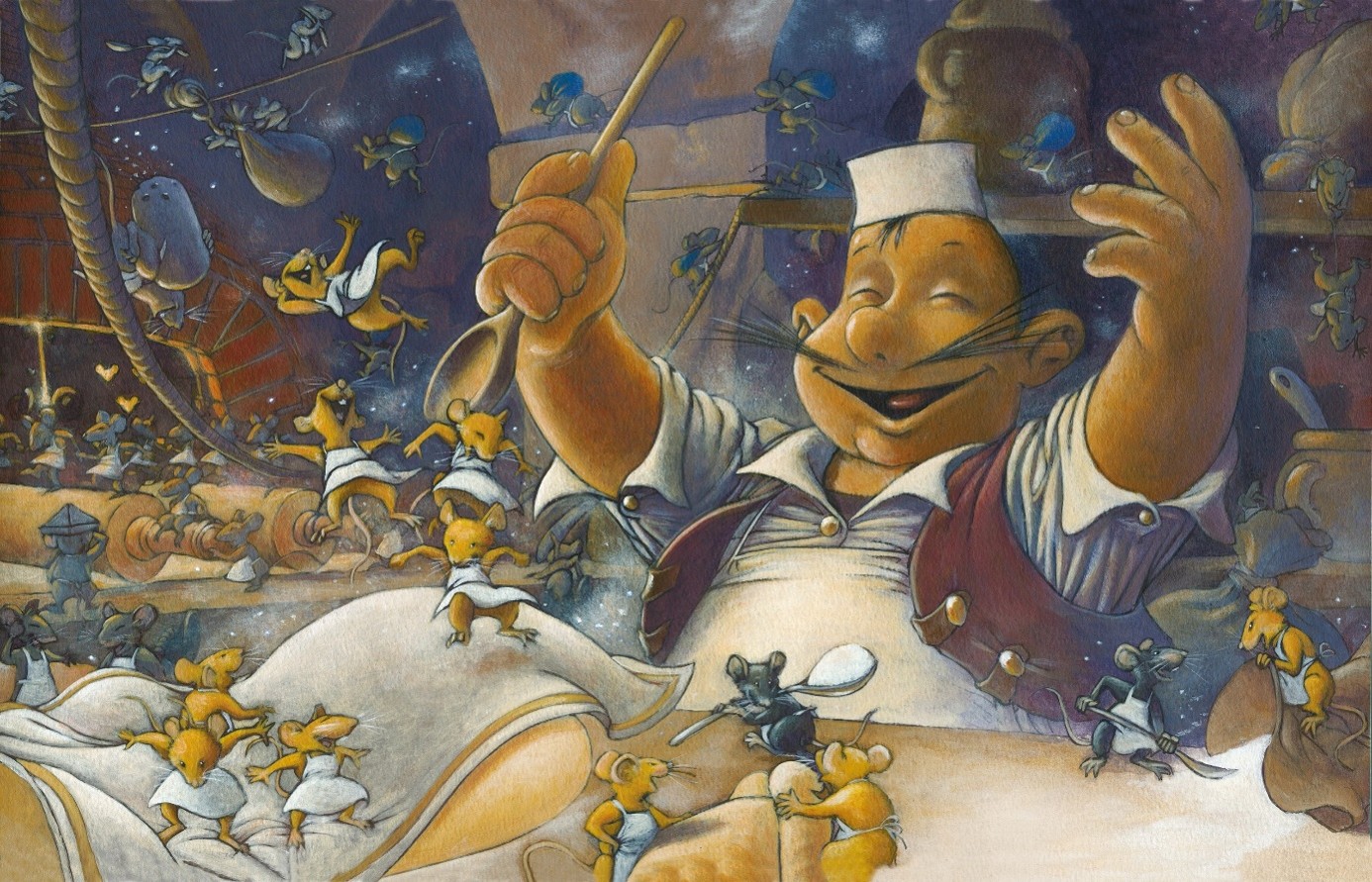 Odprtje razstave Gorazda Vahna, ilustracije