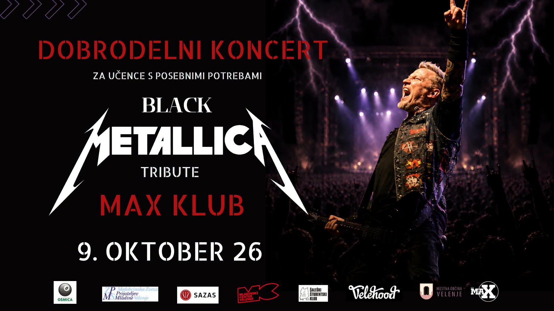 Black Metallica tribute – dobrodelni koncert