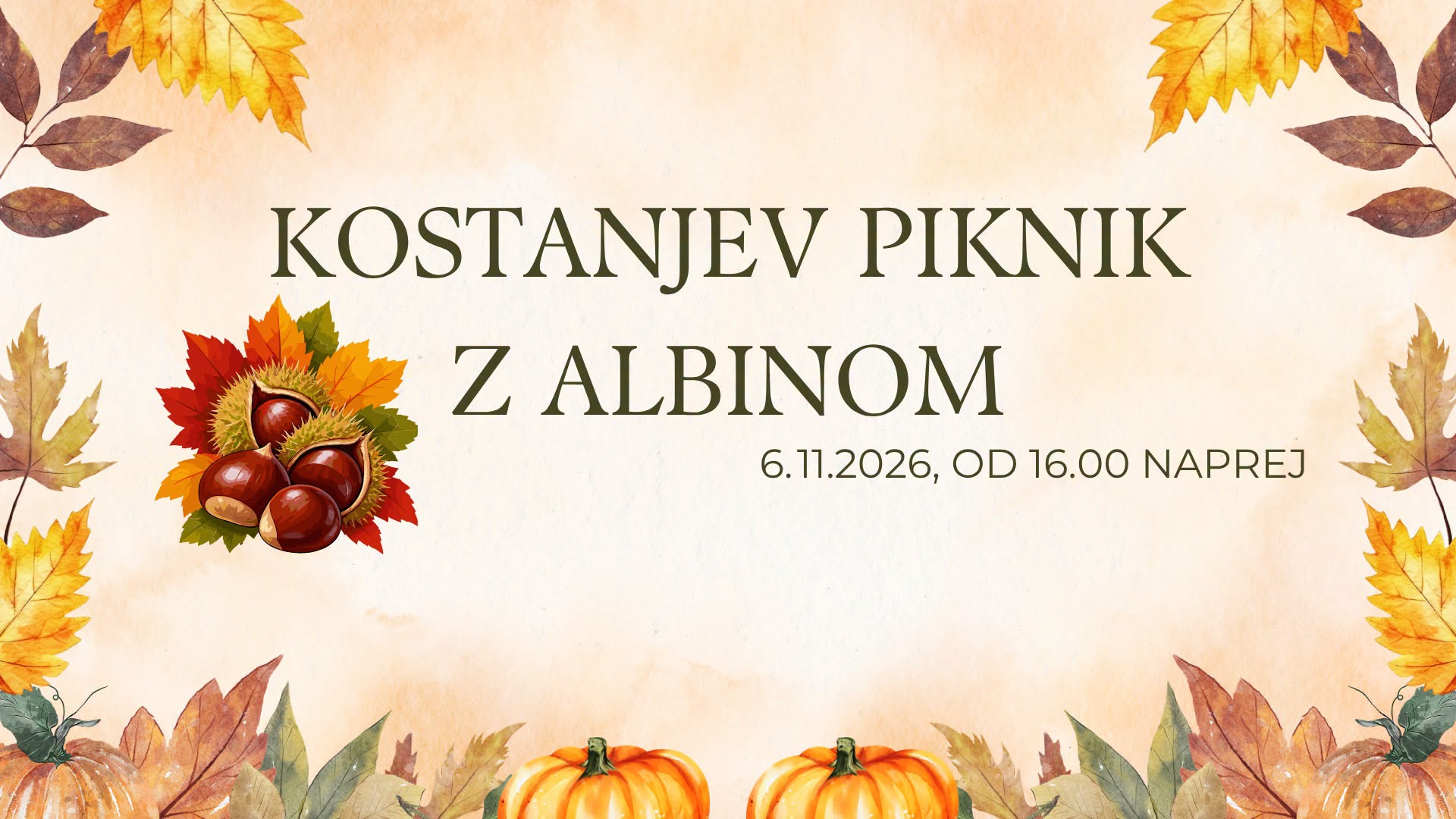 Kostanjev piknik z Albinom